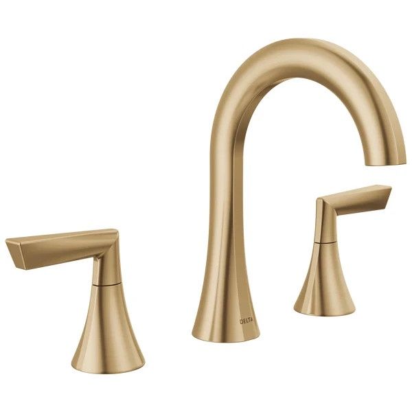 Delta Rinna Two Handle Widespread Bathroom Faucet Champagne Bronze - Retail $149.99