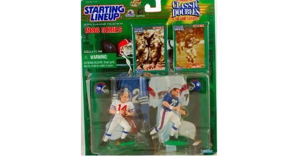 1998 Y.a. Tittle and Sam Huff NFL Classic Doubles Starting Lineup Figures