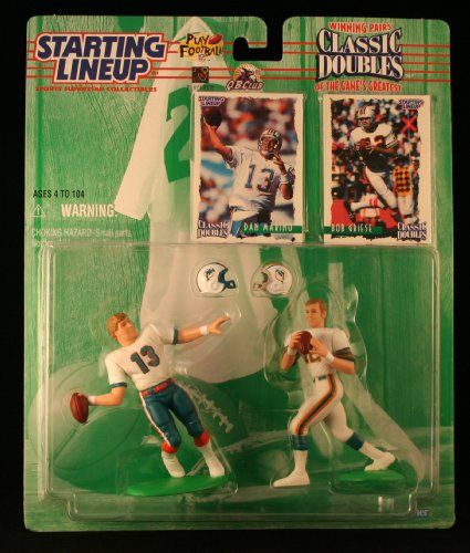 1997 NFL Starting Lineup Classic Doubles - Dan Marino &amp; Bob Griese - Miami Dolphins