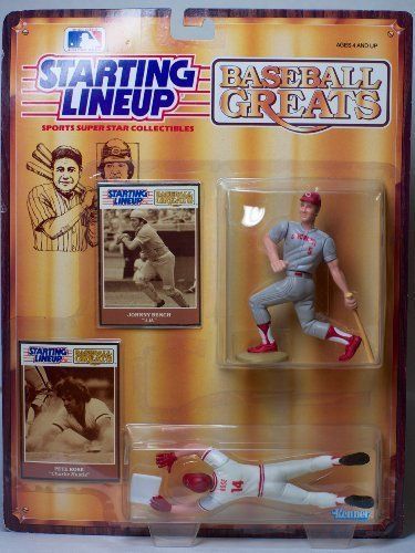 Baseball Greats Johnny Bench and Pete Rose Starting Lineup