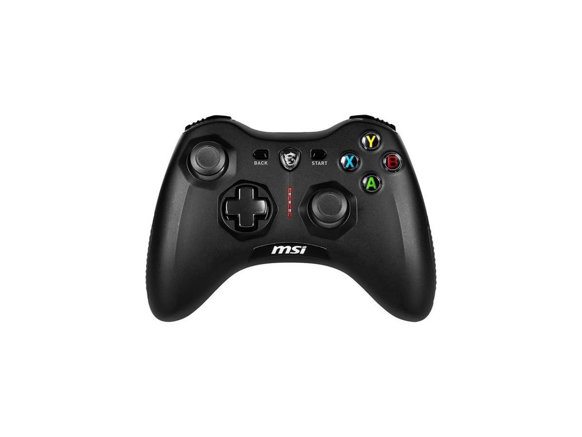MSI Force GC30V2 Wireless Gaming Controller, Dual Vibration Motors, Dual Connection Modes, Interchangeable D-Pads, Compatible with PC &amp; Android