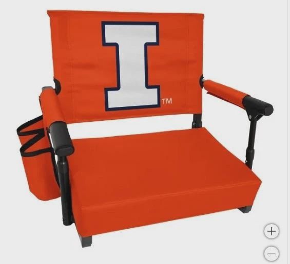 Illinois Fighting Illini Stadium Seat NCAA Premium Foldable Pocket Orange White