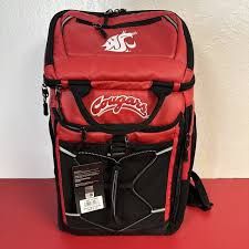 Washington State Cougars NCAA Backpack w/ Bottle Opener - Retail $59.99