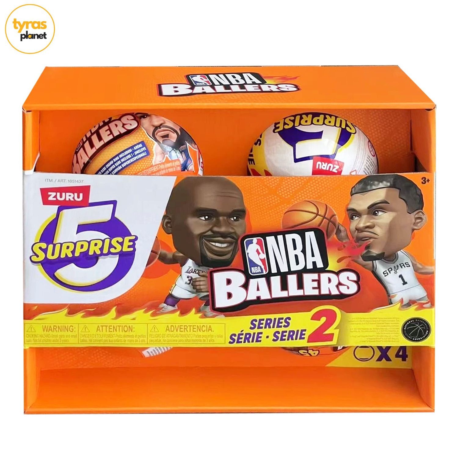 5 Surprise NBA Ballers Series 2 Mystery 4-Pack (4 RANDOM Basketball Players!)