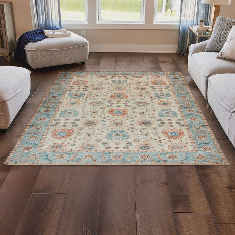 Wyatt &amp; Ash Dalileh Washable Indoor Area Rug (7'10" x 10') - RETAIL - $149.99