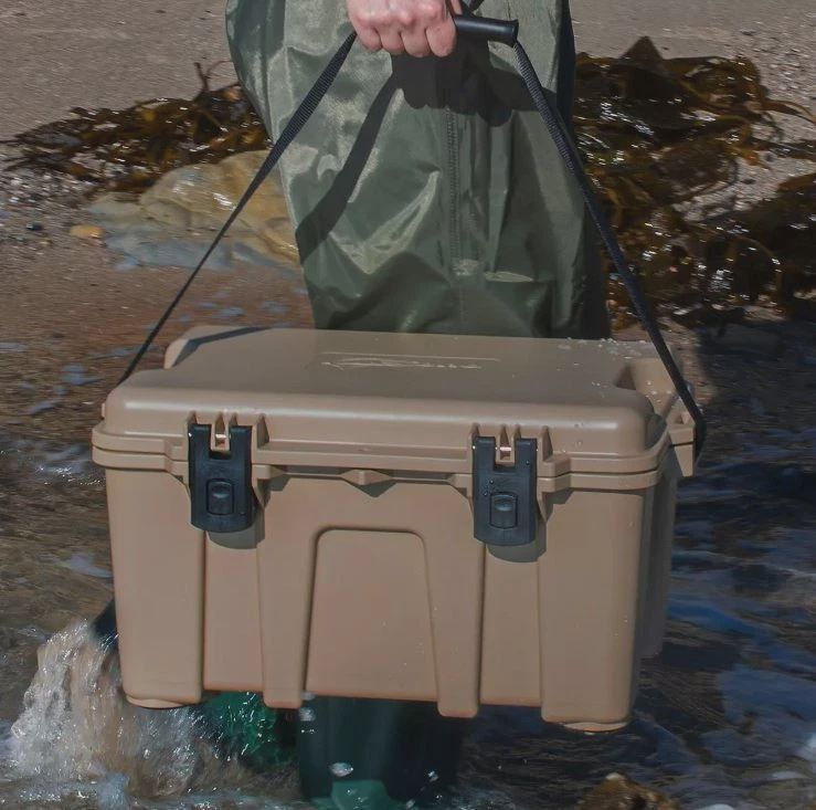 Coho Pack and Carry Box, two colors DARK Grey and Tan