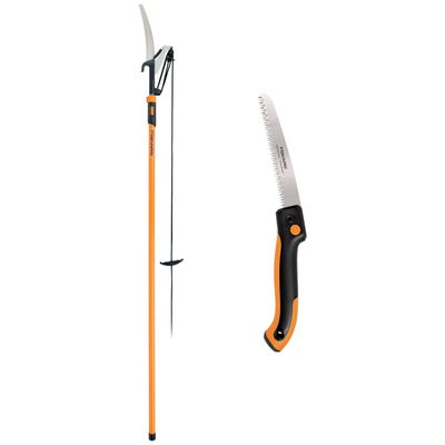 Fiskars 8 -12 ft. Extendable Tree Pruner and Folding Saw - Retail - $59.98