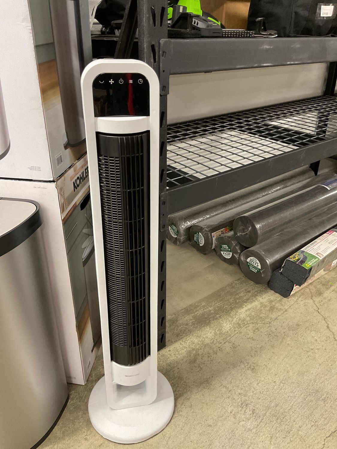 OmniBreeze Tower Fan with Internal Oscillation and Wi-Fi - Retail - $42.99, CONDITION: LIKE NEW