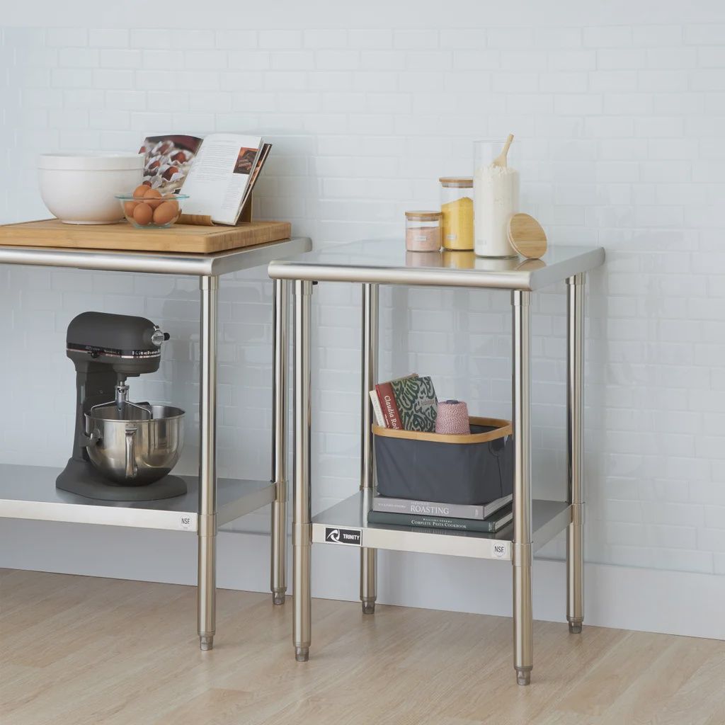 TRINITY EcoStorage NSF Certified Stainless Steel Table - Retail $99.99