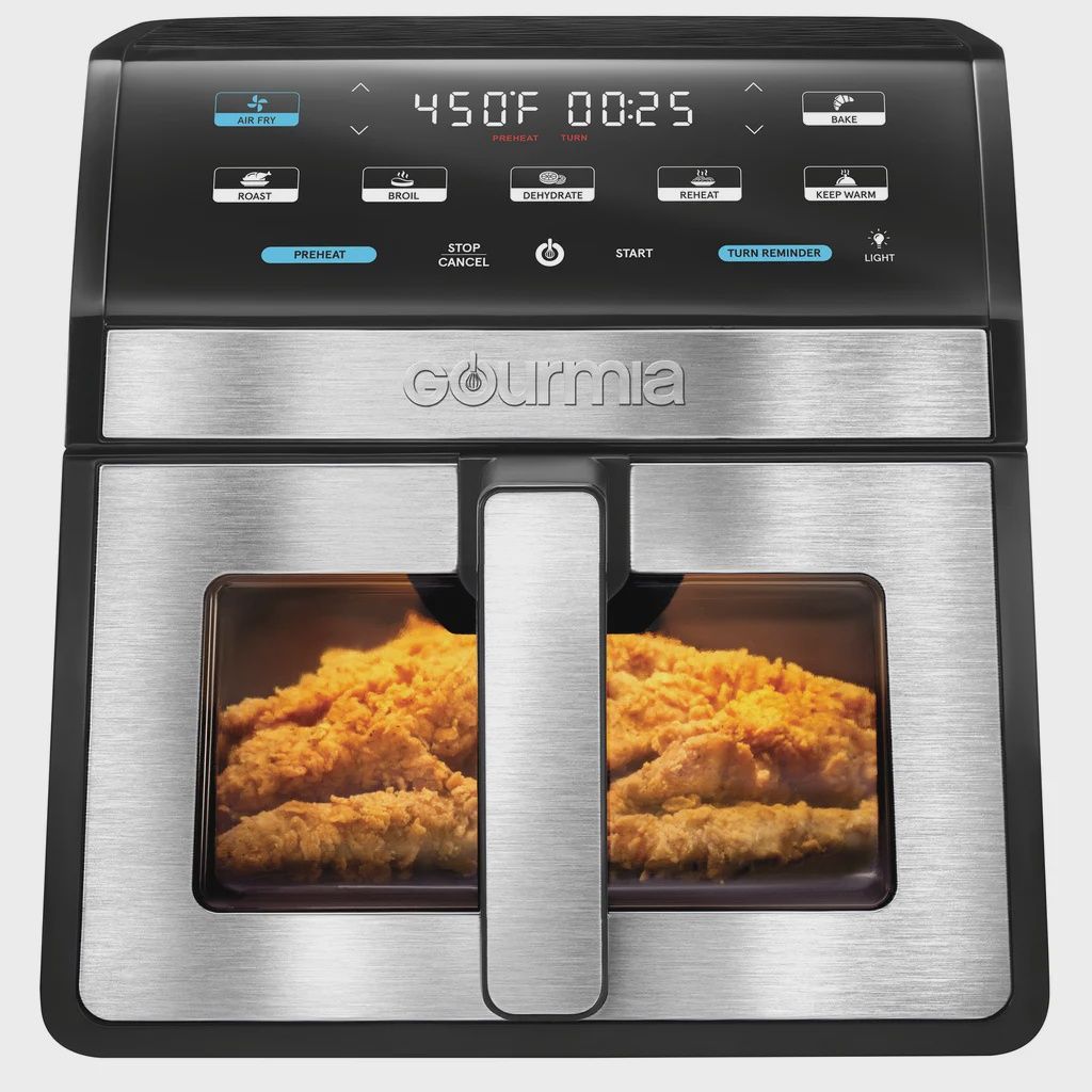 Gourmia 8-Quart Digital Air Fryer with Window &amp; Light - Retail-$-59.99