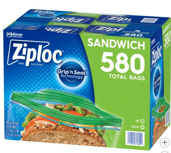Ziploc Seal 38 Ct. Freezer Gal.  Retail-6.50, Size: Sandwich
