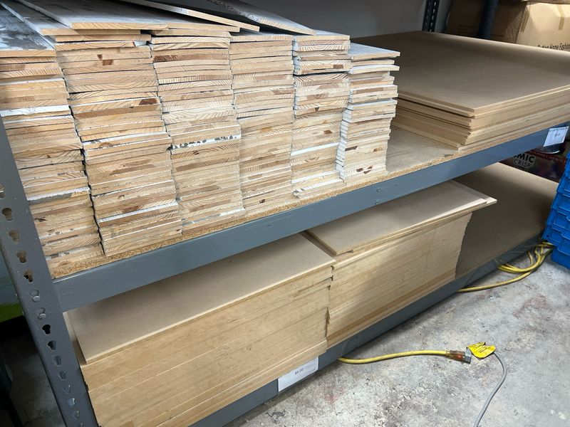 Raw/Primed MDF Material - Hobby Board/Sheet - Shiplap