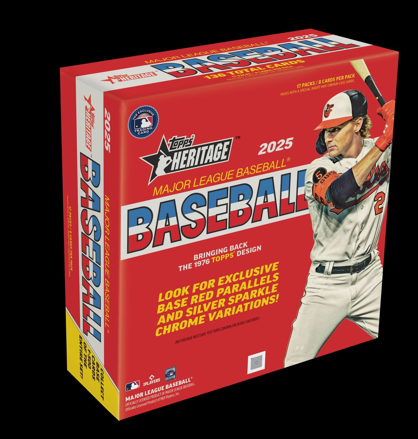 2025 Topps Heritage Baseball - Mega Box &amp; Packs, Shipping Method: Yes, Size: Unopened Mega Box