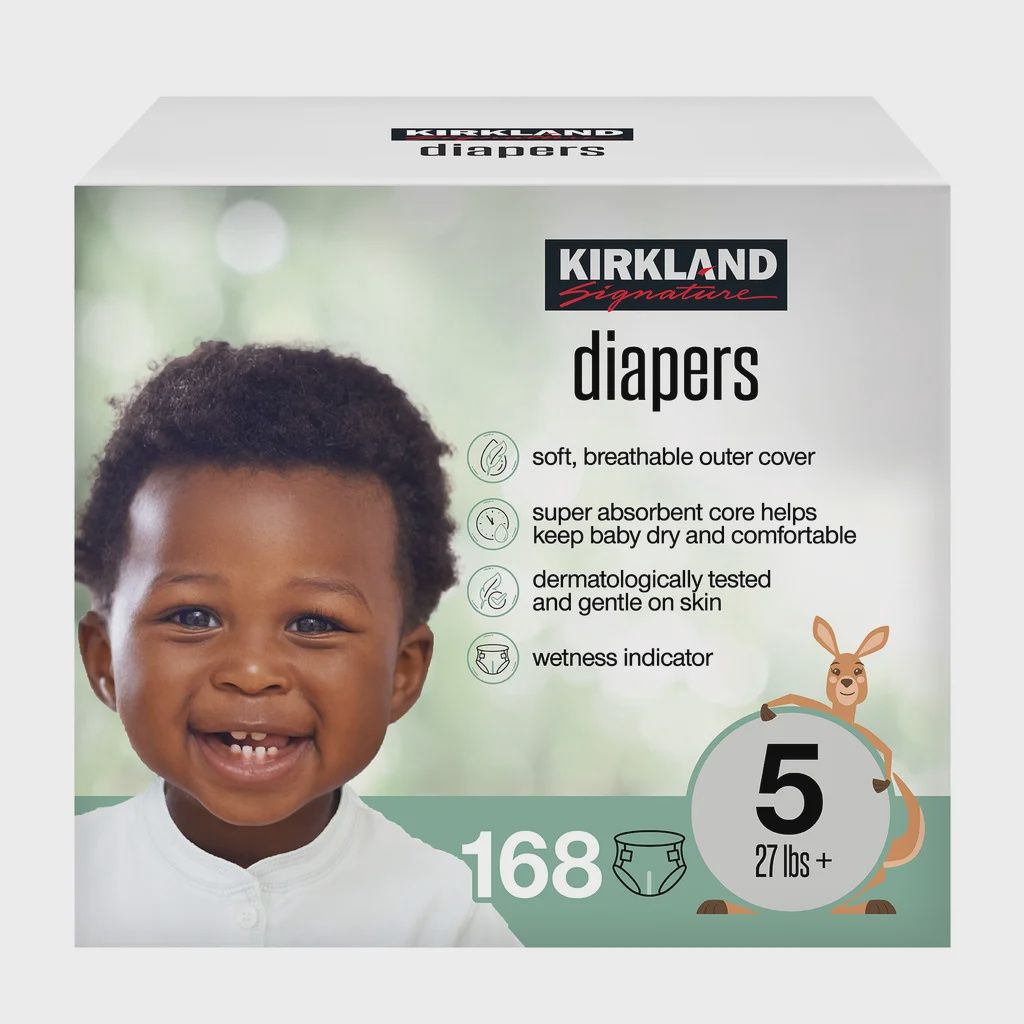 Kirkland Diapers Size 4 198ct. -Retail-$ 39.99