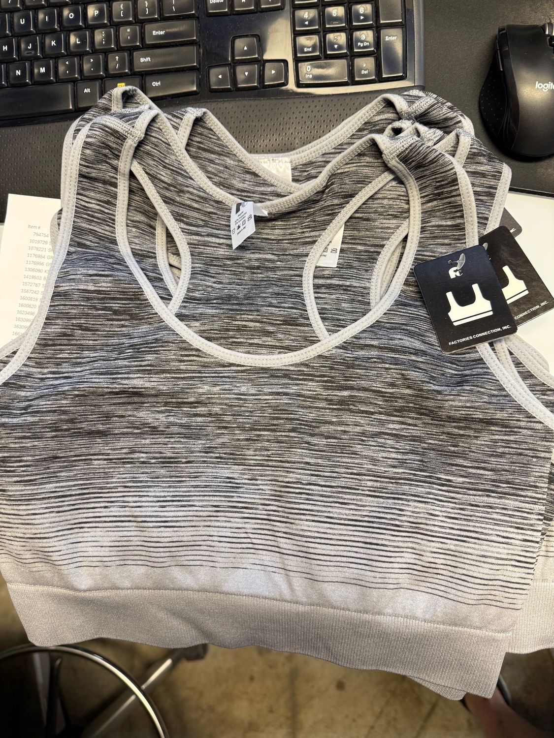 FC Sports Bra - Retail $24.99, COLOR: Grey, Size: Regular