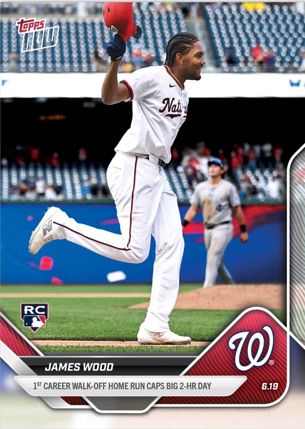 2025 MLB Topps NOW®, type: James Wood - 2025 MLB Topps NOW® - Card 318 - LOOK FOR AUTOS - PR: 3398
