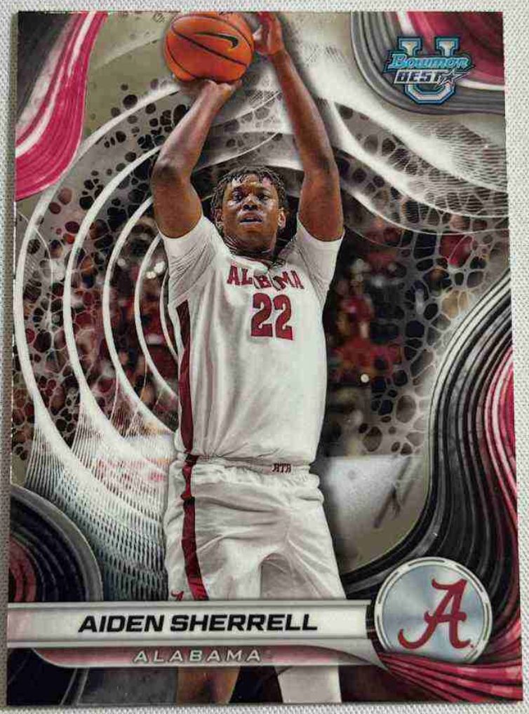 2024-25 Bowman University, type: Refractor Aiden Sherrell #3