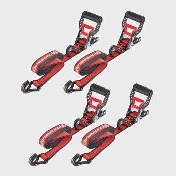 Powerbuilt Ratchet Tie Down Set – 1.5 in. x 16 ft. 4-piece