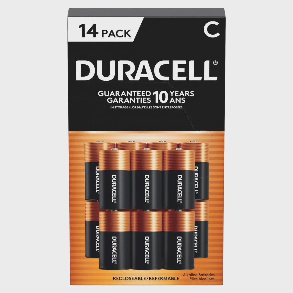 Duracell C Alkaline Batteries, 14-count Retail - $16.99