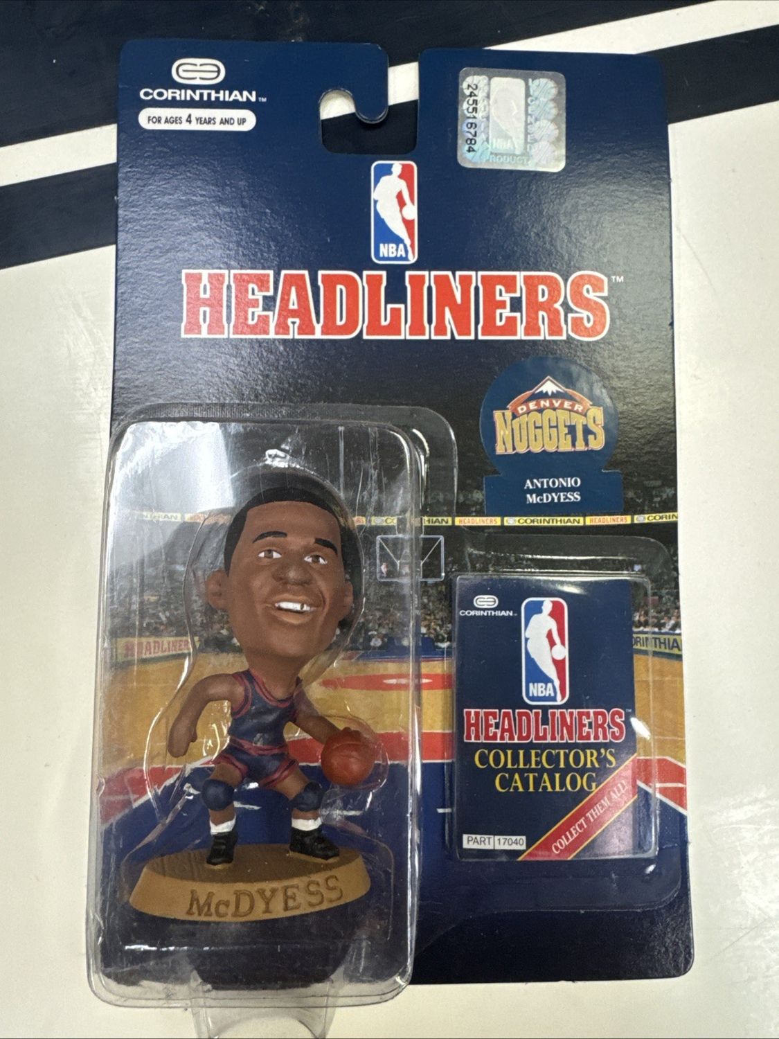 Antonio McDyess Denver Nuggets 1996 NBA Basketball Headliners Action Figure