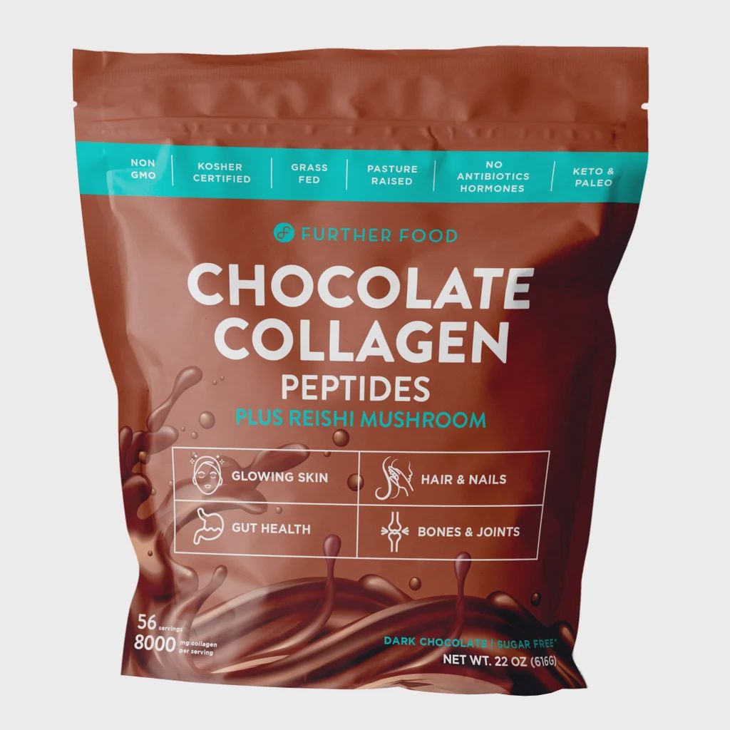 Further Food Grass-Fed Collagen Peptides Powder Plus Mushroom, Chocolate,  Retail -$35.99