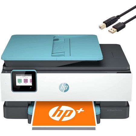 HP OfficeJet Pro 8028e All-in-One Wireless Color Inkjet Printer Home Office Blue- Print Scan Copy Fax- 20 Ppm 4800x1200 Dpi Auto Duplex Printing 3 - Retail $189.99