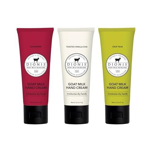 Dionis Goat Milk Skincare Assorted Scented Hand Cream 3 Pack, 2.5oz - Retail $12.99