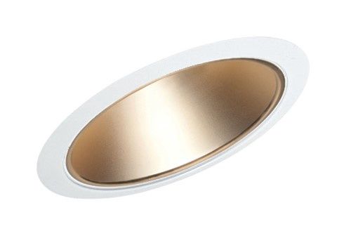 Juno Lighting 612WHZ-WH 6-Inch Standard Slope Downlight Reflector Cone, Wheat Haze Baffle with White Trim