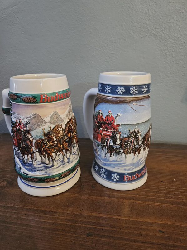 Budweiser Beer Mugs Retail $25.00