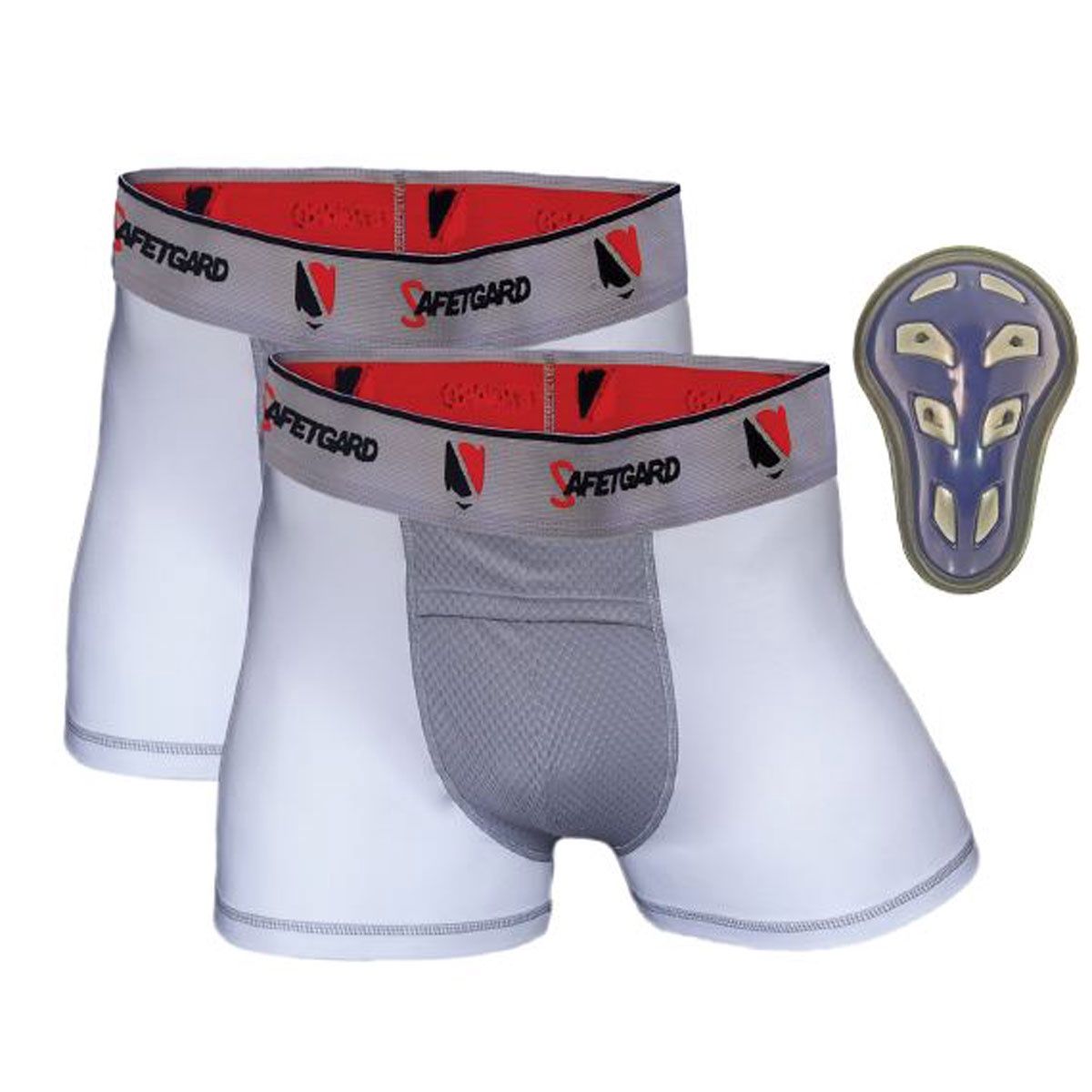 Safe T-Gard Adult Large 2 Pack Boxer Briefs with Cage Cup Retail $29.99