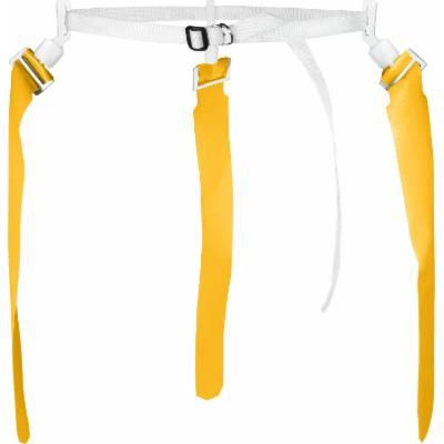 Champro Quick-Down Pop Football Flag Belt W/ 3 Gold Flags Retail $11.99