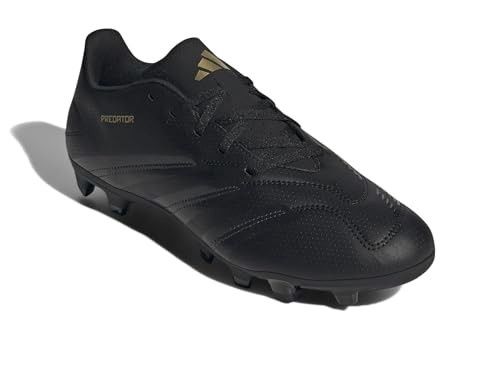 Adidas Unisex Predator Club Flexible Ground Sneaker, Black/Carbon/Gold Metallic, 13 US Men Retail $58.97