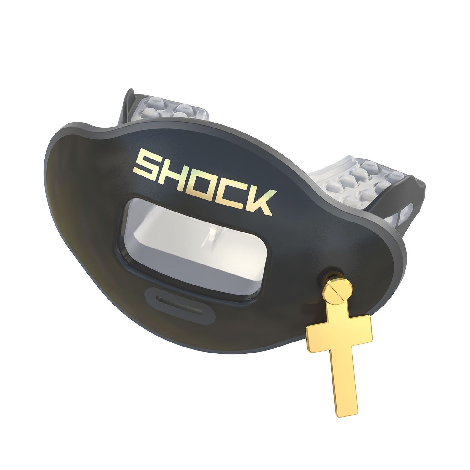 Shock Doctor Max Air Flow Lip Guard - Retail $29.99, COLOR: Black/Gold