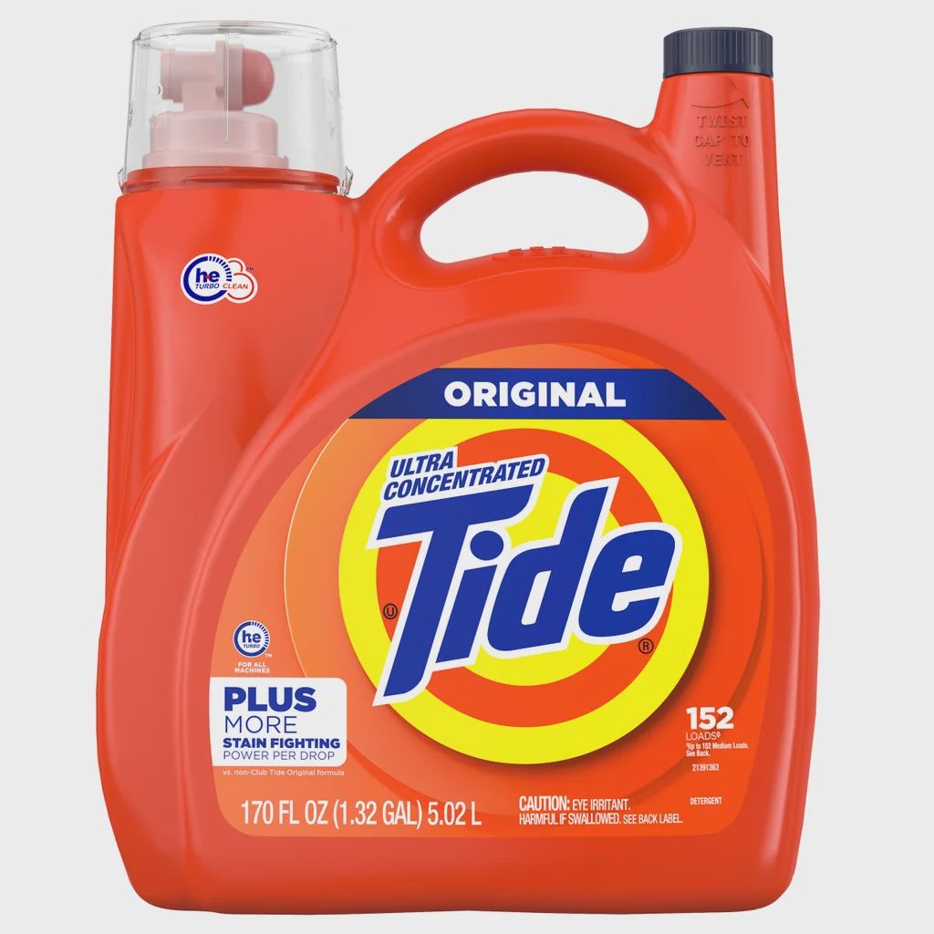 Tide Ultra Concentrated Liquid Laundry Detergent, 152 Loads, 170 fl oz - Retail $29.99