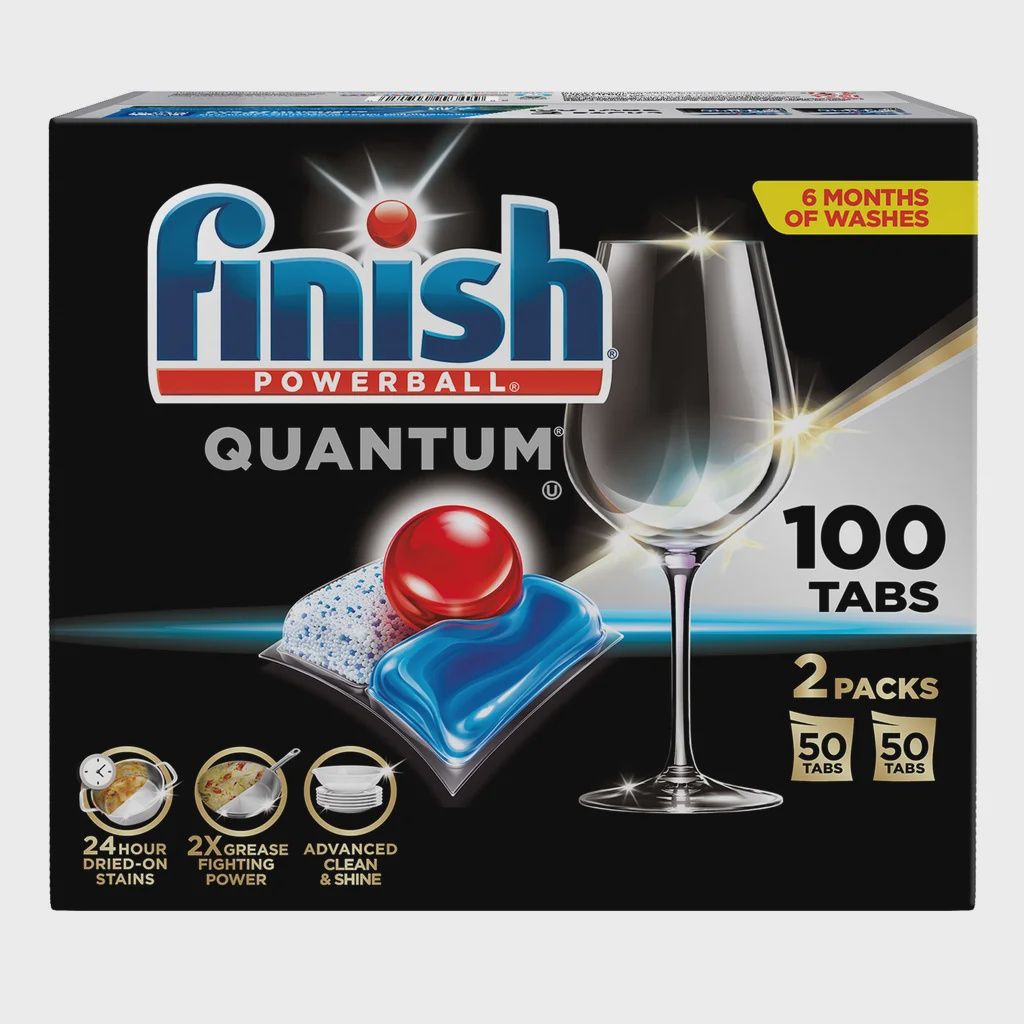Finish Powerball Quantum Dishwasher Detergent Tabs 50-Count - Retail $11.49