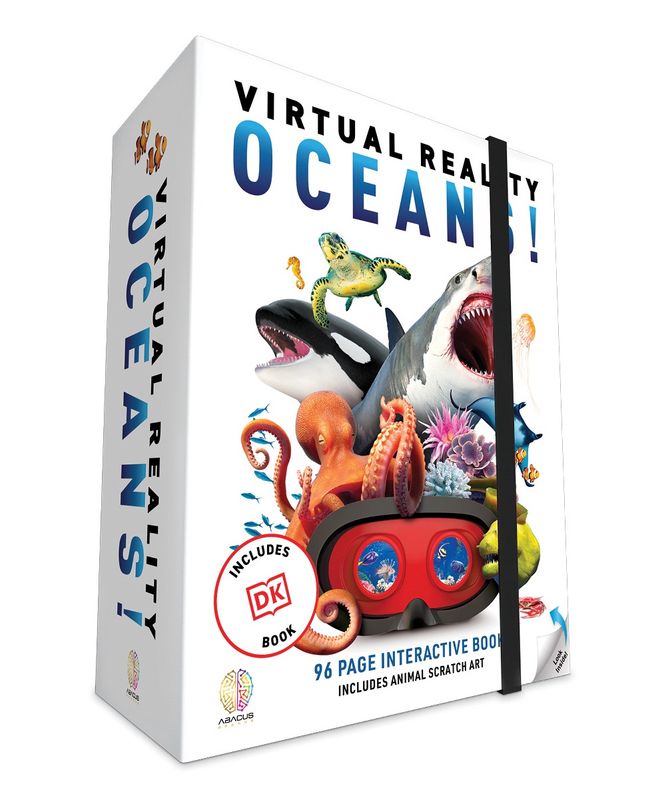 Abacus Brands VR Oceans Science/ESPN Kit for Kids with VR Goggles and Interactive DK Book