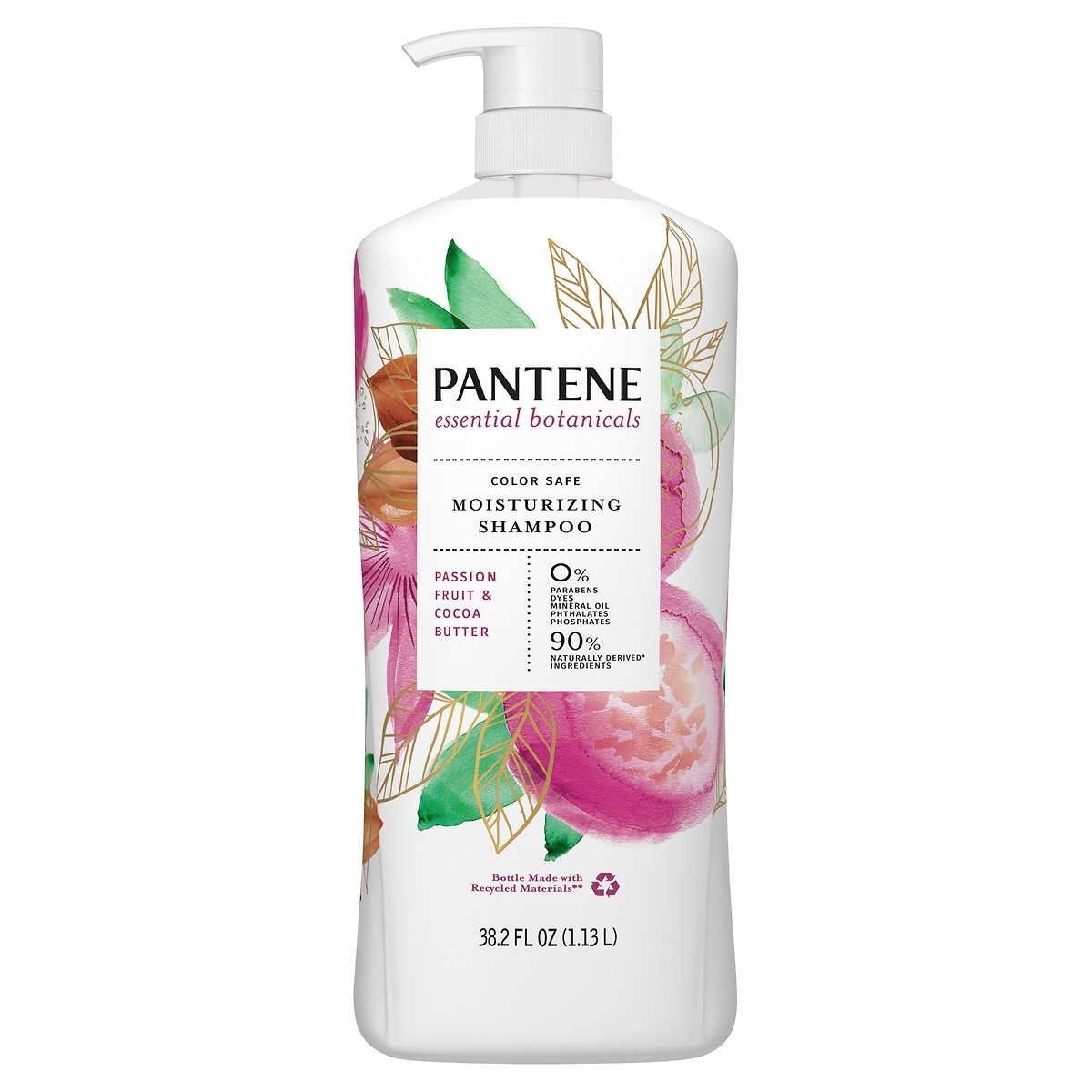 Pantene Essential Botanicals Passion Fruit &amp; Cocoa Butter Shampoo 38.2 Fl Oz - Retail $10.99