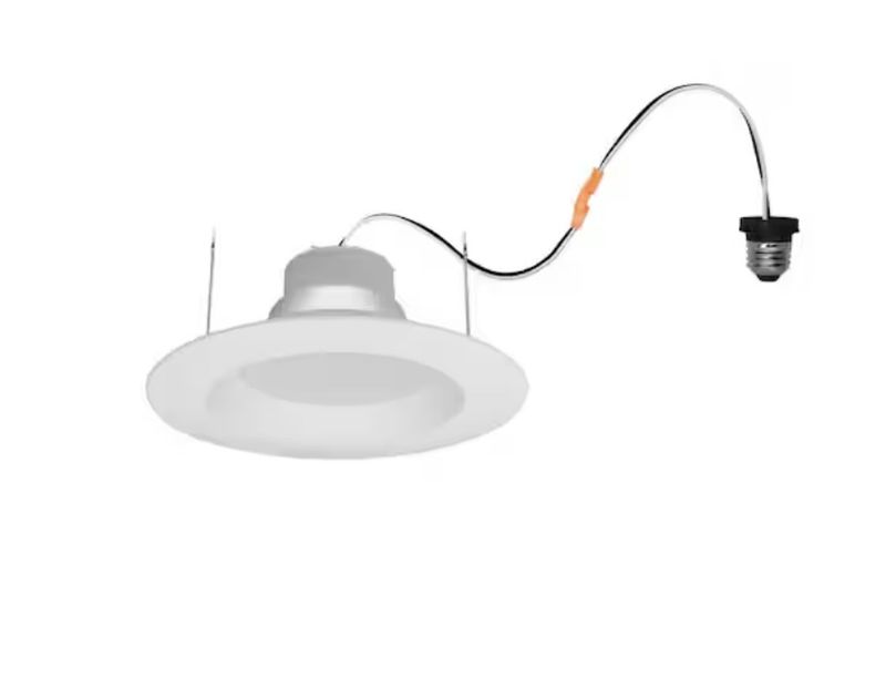 Sylvania Integrated LED 6 in. Retro Fit 3000K 625 Lumen Dimmable Recessed Light White, Wet Rated (12-Pack) - Retail $36.40