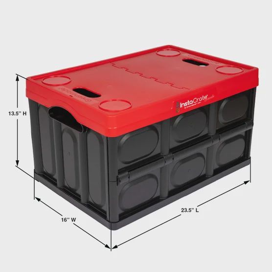 Greenmade InstaCrate Grande 16 Gallon Collapsible Storage Crate with Lid Retail $16.99
