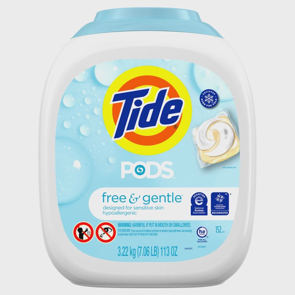 Tide Pods Laundry Detergent Pods, Free &amp; Gentle, 152-count Retail $34.89