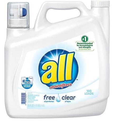 All Free &amp; Clear Plus+ HE Liquid Laundry Detergent 158 Loads 237 Fl Oz - Retail $23.99