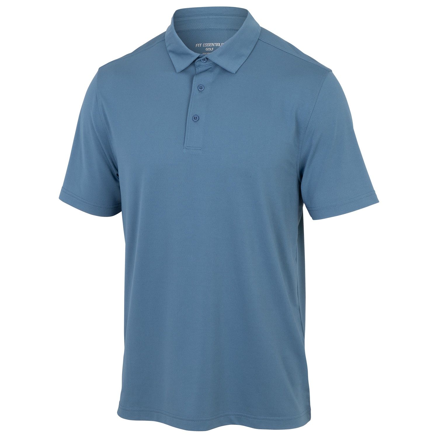 Fit Essentials Men's Textured Polo Shirt - Retail $24.99, COLOR: Dark Blue