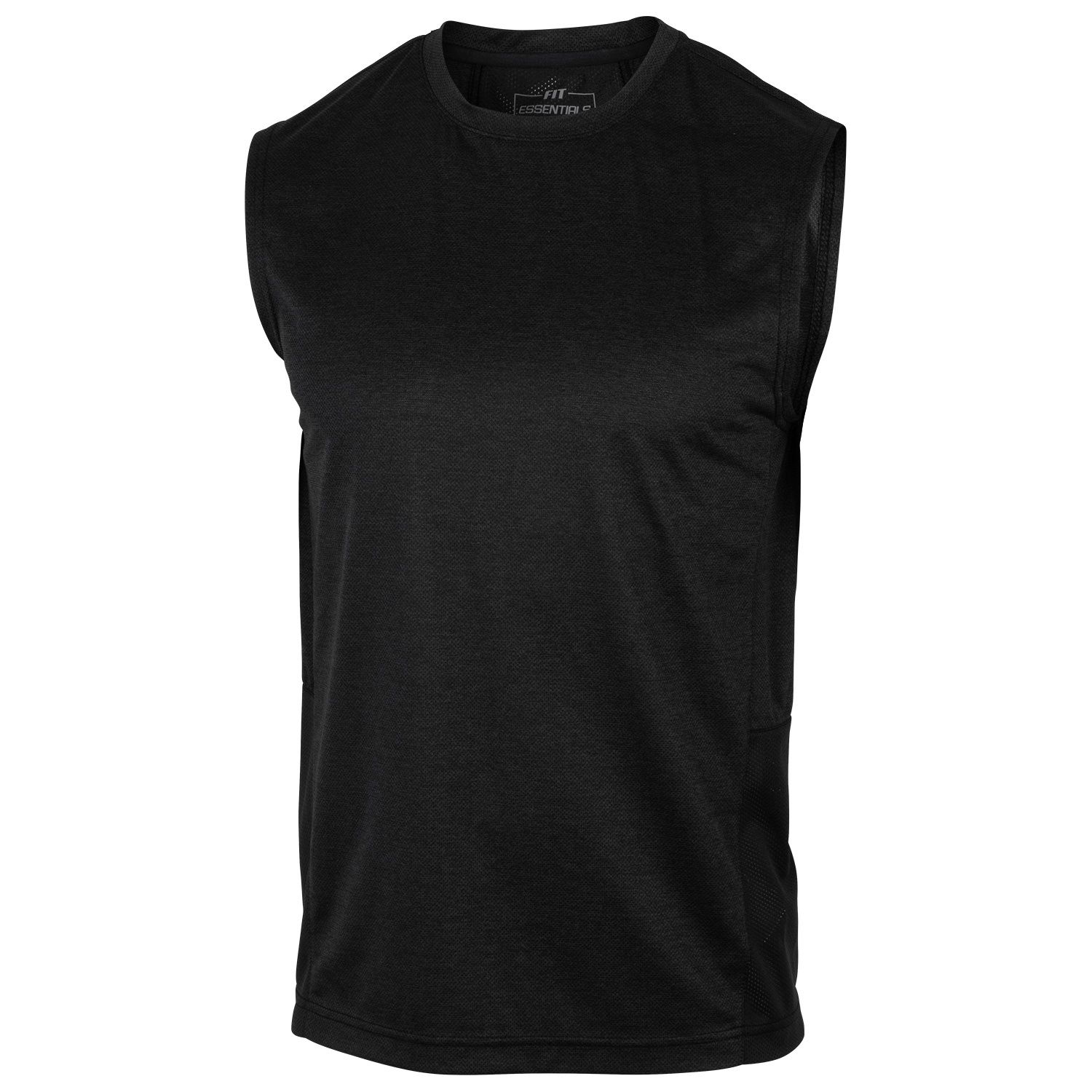 Fit Essentials Men's Performance Muscle Tee - Retail $14.99, COLOR: Black