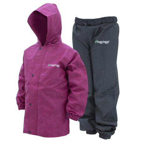 Frogg Toggs Polly Woggs Youth Rain Jacket Only | Cherry | Size MD - Retail $39.99
