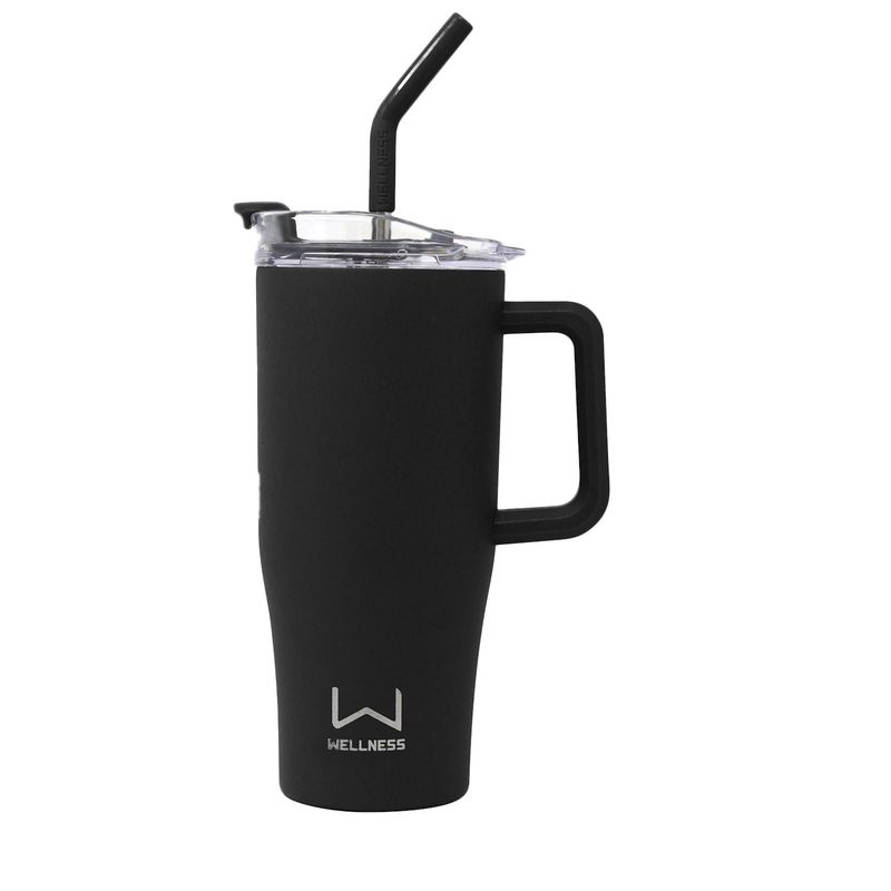 Wellness 30 oz. Double Wall Tumbler with Carrying Handle - Retail $24.99