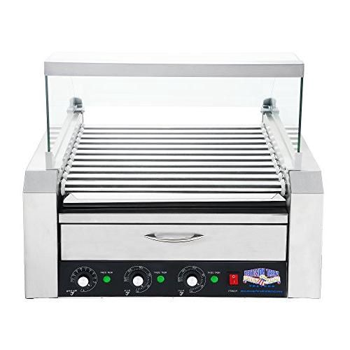 5205 Great Northern 11 Roller Grilling Machine | Bun Warmer | Cover | 30 Hot Dogs - Retail $223.99