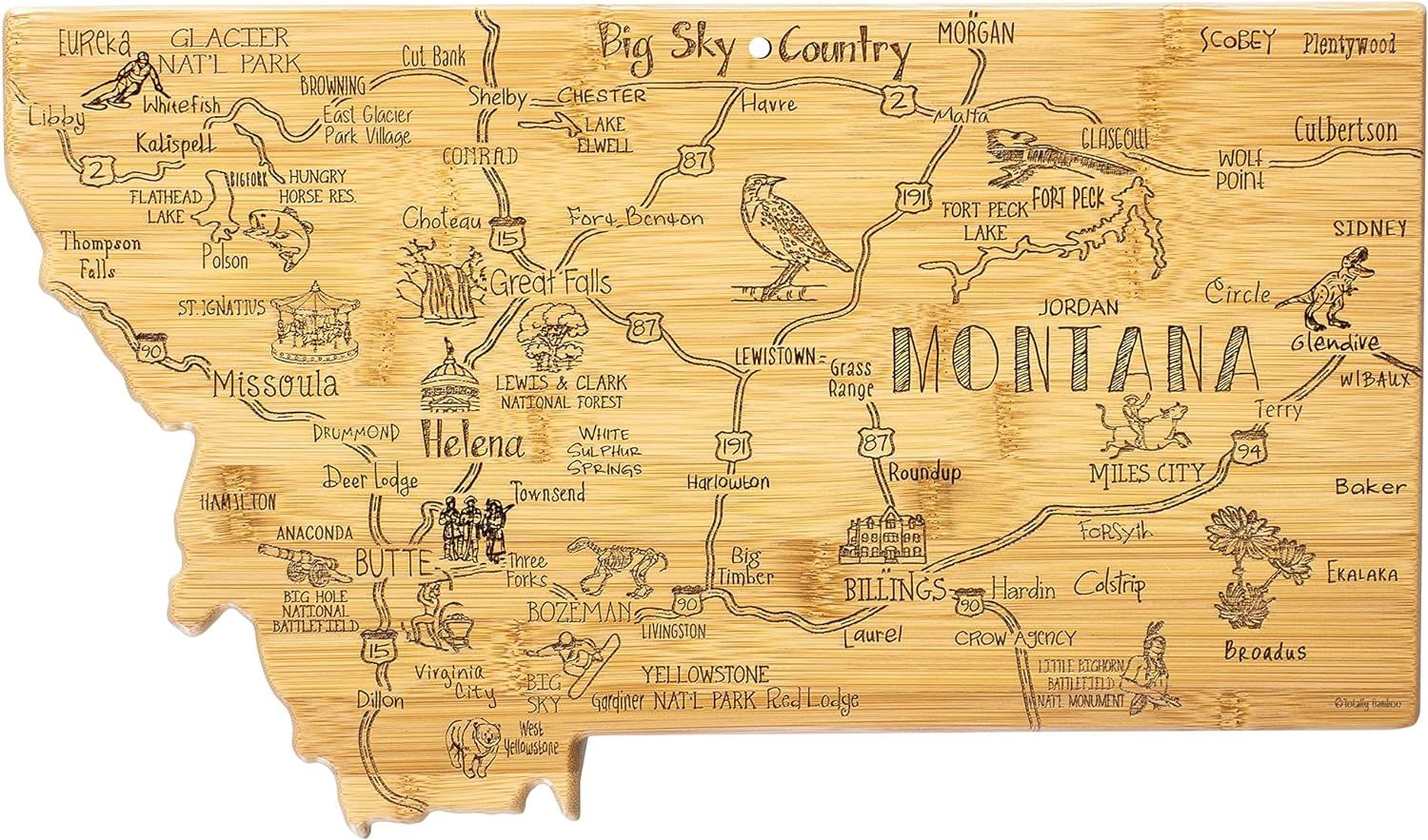 Totally Bamboo Cutting Board- Montana Retail $24.99