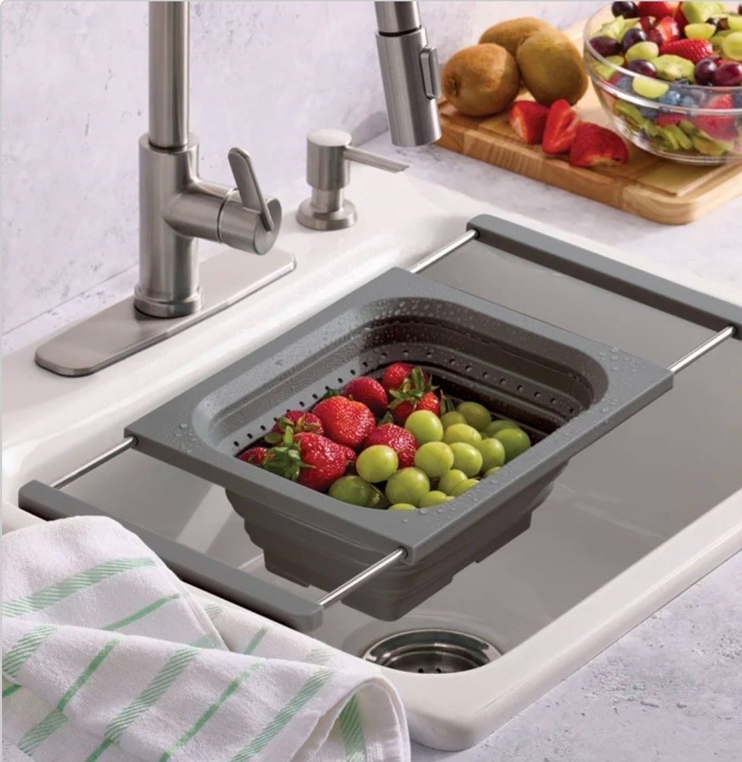 KitchenAid, Collapsible Expandable Sink Colander Retail $12.97