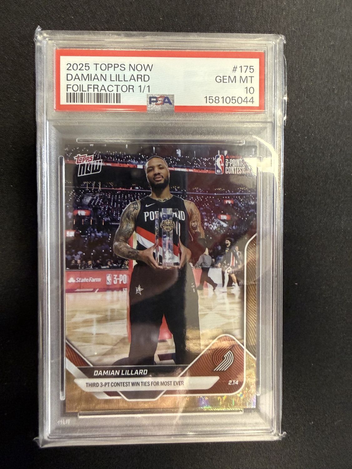 Damian Lillard - 2025-26 NBA Topps NOW® - Card 175 - Gold FoilFractor 1/1