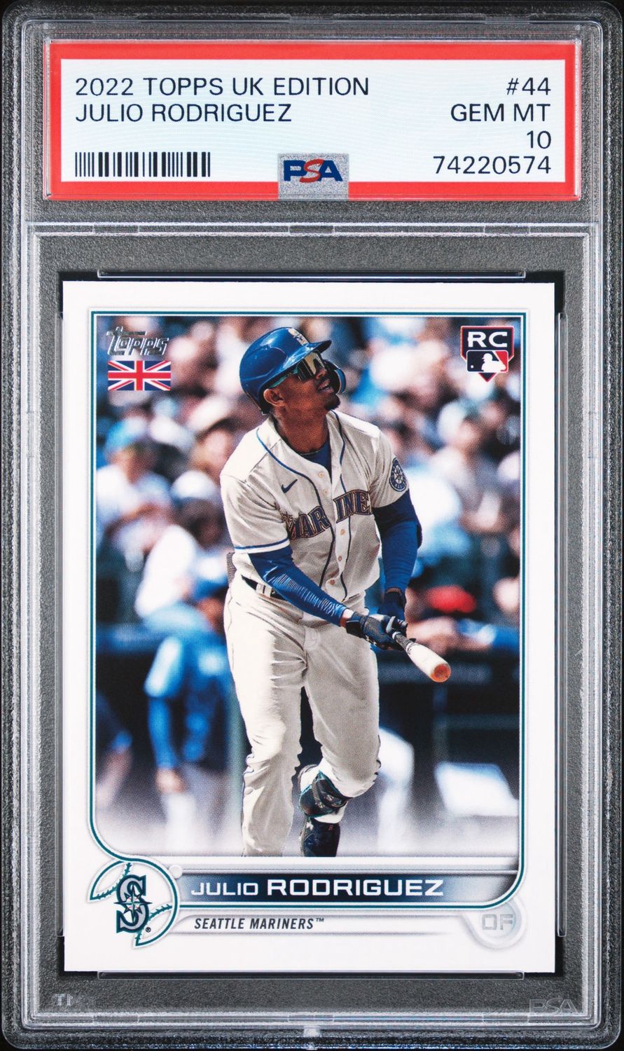 Julio Rodriguez ROOKIE 2022 Topps UK Edition #44 Seattle Mariners